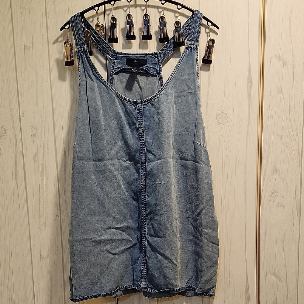 GAP Blue Denim Tank Top